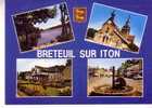 BRETEUIL SUR ITON - 4 Vues Et Blason  - N °  107 - Breteuil