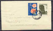 Bulgaria Petite Deluxe ROUSSE Cancel Cover To BRD Germany Flowers - Briefe U. Dokumente