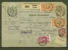 FRANCE N° 190, 145 X 2 ,  224 +  Fiscal Obl. S/bulletin D´expédition - Lettres & Documents