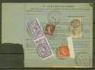 FRANCE N° 144 Paire, 189, 199 +  Fiscal Obl. S/bulletin D´expédition - Storia Postale