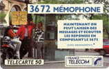 # France 140 F165 MEMOPHONE 3672 1 50u So3 07.91 Tres Bon Etat - 1991