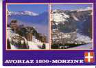 AVORIAZ  1800  -  MORZINE  - 2 Vues & Blason - N°  274001 - Avoriaz