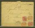 FRANCE N° 116 X 2 & 117 X 2 Obl. S/Lettre Entiére Chargée - Cartas & Documentos