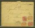 FRANCE N° 116 X 2 & 117 X 2 Obl. S/Lettre Entiére Chargée - Briefe U. Dokumente