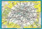 Paris-le Plan Du Metropolitain(pintina Della Metropolitana Di Parigi) - Metro