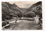 Cp , 09 , AX LES THERMES , Le Chateau D´ORGEIX Et Son Lac , Au Fond , Le Cirque Et La Dent D´ORLU - Ax Les Thermes