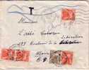 TAXE-GERBE-5 TIMBRES TAXE DU 22-6-1951 - 1859-1959 Covers & Documents