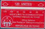 # TCHAD 3 Societe Des Telecommunications  Internationales Du Tchad (rouge) 120 L&g  TBE - Ciad