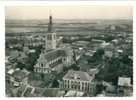 LE CATEAU (59) - CPSM -   Vue Aérienne ... L'église Et Saint Martin - Le Cateau