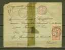 FRANCE N° 119 & 128 Obl. S/Lettre Entiére Chargée (qq Défauts Enveloppe) - Storia Postale