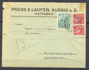 Czechoslovakia Beauty PRESS & LAUFER Aussig A. E. Hutfabrik Commercial Deluxe Ústí Nad Labem Cancel 1937 Cover T Denmark - Storia Postale