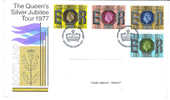 4 Enveloppes The Queen's Silver Jubilée Tour 1977 - 1971-80 Ediciones Decimal