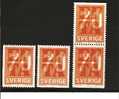 Sch Mi.Nr. 973C-D + DD,  - SCHWEDEN -/ (Paar) EFTA 1967 ** - Unused Stamps