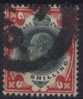 Great Britain - 1902-11 - King Edward VII - 1 Shilling Red & Green - Oblitérés