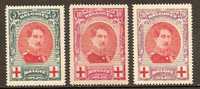 Belgie COB 132 / 134 ** - 1914-1915 Rotes Kreuz