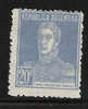 M908.-.ARGENTINIEN / ARGENTINA.- 1924.- MICHEL  # : 292 II  , MNG - GENERAL SAN MARTIN.CV€:70.00 - Ongebruikt