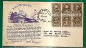 USA - 1932  Ft. LE BOEUF - VF CACHETED COVER From MEADVILLE, PA Sent To CONSHOHOCKEN - Pane Of 6 Scott # 704 - - Schmuck-FDC