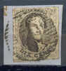 Belgie Ocb Nr :  10 A    Op Fragment  (zie Scan) Nipa: - 1858-1862 Médaillons (9/12)