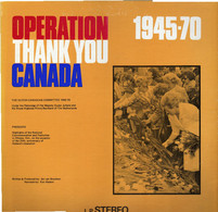 * LP *  OPERATION THANK YOU CANADA (1945-70) - Andere & Zonder Classificatie