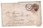 GRANDE BRETAGNE : Victoria . 1879 . Lettre.  Oblitération Londre Et Hamilton. - Stamped Stationery, Airletters & Aerogrammes