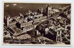 Réf 150  - ANGLETERRE - LONDON - Houses Of Parliament & Westminster Abbey (FROM THE AIR) - 1953 - Westminster Abbey