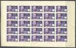 FRENCH EQUATORIAL AFRICA ISSUE 1937-1942, VARIETY MISSING VALUE AND IMPERFORATED, FULL SHEET NH - Ongebruikt