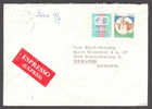 Italy Espresso EXPRÉS Label Deluxe TORINO Nord Via Reiss Romali 1993 Cancel Cover To Copenhagen Danimarca - Express-post/pneumatisch