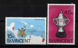 St Vincent ** N° 449/450 - Coupe Du Monde De Cricket - St.Vincent (1979-...)