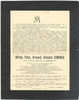 VERVIERS - Faire-part De Décès De Mr. Alfred Vicomte SIMONIS Veuf De Mde B. De Grand Ry - Other & Unclassified