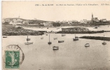 C  .P. A   (     ILE DE BATZ  " Le Port Du Saumon " Carte  Beau Plan Barques De Pêche   ) - Ile-de-Batz