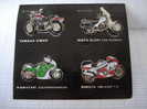 Lot De 4 Pin's Motos: Yamaha, Guzzi, Kawasaki, Bimota - Motorfietsen