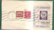 USA - Vf 1957 WASHINGTON Piece With Nice Franking - Half SOUVENIR SHEET Statue Of Liberty - Sobres De Eventos