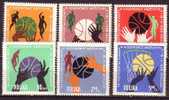R3247 - POLOGNE POLAND Yv N°1284/89 ** Basket - Unused Stamps