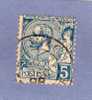 MONACO TIMBRE N° 13 OBLITERE PRINCE ALBERT 1ER 5C BLEU - Gebraucht