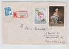Hungary Registered Cover Sent To Germany 2-12-1967 With FLOWER & PAINTING Stamps - Lettres & Documents