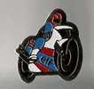 Pin's Moto Course Rallye Tricolore Elf - Moto