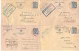 Entier Postal Nr 123 - Ensemble De 6 Cartes - Lot 17 - Cartes Postales 1934-1951