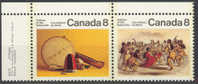 Canada 1975 Mi. 589-90 Subarctic Indian's Artefacts Margin Pair MNH - Ungebraucht