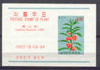 South Korea Mi. MS 214 Plants Flowers Linné 1965 MH €4 - Verano 1964: Tokio