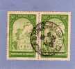 MONACO TIMBRE N° 122 OBLITERE RAVIN ET EGLISE DE SAINTE DEVOTE PAIRE HORIZONTALE - Used Stamps