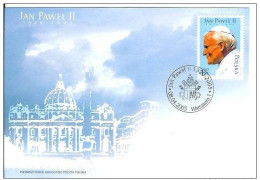 Poland Polska 2005 FDC Polska Giovanni Paolo II John Paul II Pope Popes - FDC