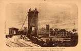 95 LA ROCHE GUYON Vue Du Pont Et De La Vacherie, D'après Lithographie Maugendre, 1850, Ed Lavergne 5, 191? - La Roche Guyon