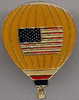 Montgolfière - Magnifique Pin´s - Montgolfière Avec Fond Motif Drapeau Des Etats-Unis - Montgolfières