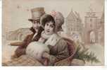 Illustrateurs - Couples - Couple - Femmes - Chapeaux - Femme Avec Chapeau - Viennoise - M.M. Vienne N° 336 - état - Vienne