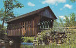 ETATS UNIS.NEW HAMPSHIRE.THE OLD COVERED BRIDGE WHETHER IT SPANS A MOUNTAIN BROOK OR A QUIET STEAM CARRIES OUR THOUGHTS - Andere & Zonder Classificatie