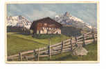 OLD FOREIGN 2735 - SUISSE SWISS SWITZERLAND - ADELBODEN - BAUERNHAUS MIT GROBLOHNER - Adelboden