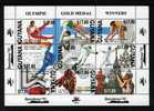 GUYANA - 1992 SUMMER OLYMPICS GOLD MEDAL WINNERS 'FINLAND (LARGE)' MS 'ALBERTVILLE' O/P FINE MNH ** - Summer 1992: Barcelona