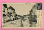 89 - NOYERS Sur SEREIN - LES VIEILLES TOURS - LES BORDS Du SEREIN - CPA Voyagée En 1901 - Cliché K. Lenoble N° 176 - - Noyers Sur Serein