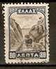 GREECE 1927 I-ISSUE LANDSCAPES 80 L - Used Stamps