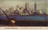 - NEW YORK  - Skiline Of Manhattan Avec Un Garde National En 1er Plan - Ecrite En 1939 - Manhattan